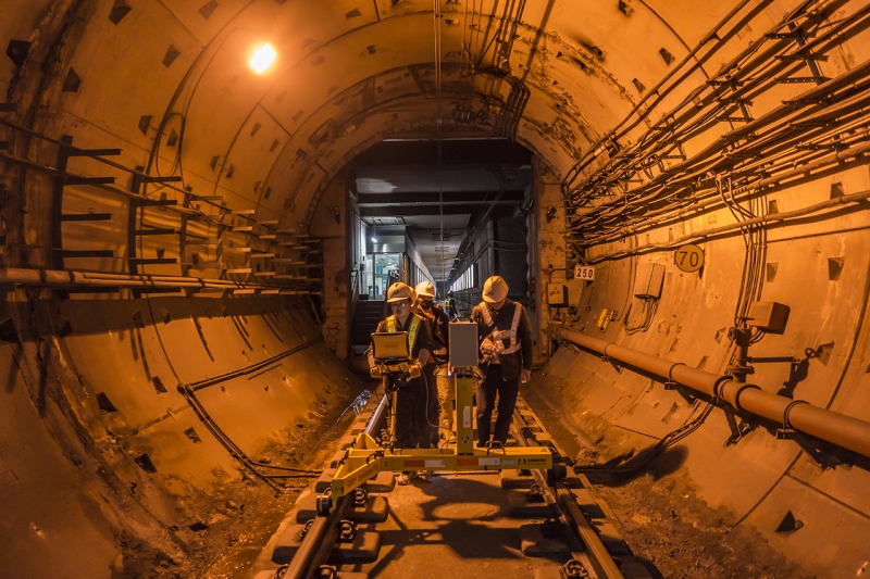 某城市地铁区间隧道检测